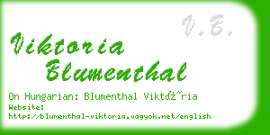 viktoria blumenthal business card